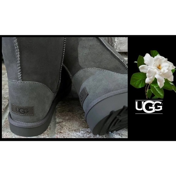 UGG Women Classic TALL II Grey Boots Side 10 BNIB - Picture 5 of 8